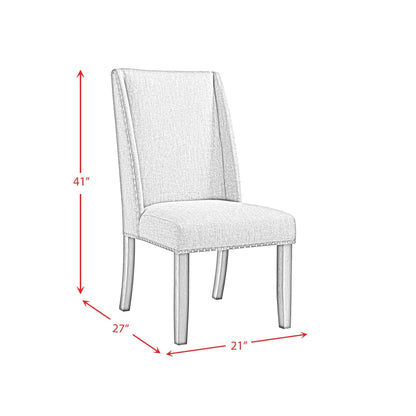 Elements International Everdeen D - 4930 - 7 - SC Side Chair - American Furniture of Slidell