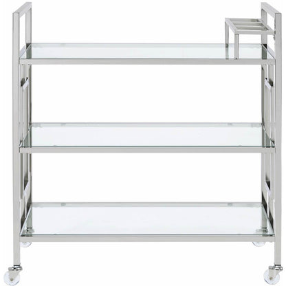 Elements International Ezra Serving Bar Cart - American Furniture of Slidell