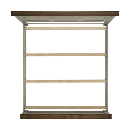 Elements International Farmington B - 9890 - 7 - KB King Panel Bed - American Furniture of Slidell