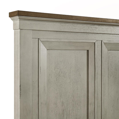 Elements International Farmington B - 9890 - 7 - KB King Panel Bed - American Furniture of Slidell