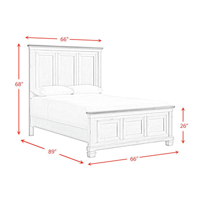 Elements International Farmington B - 9890 - 7 - QB Queen Panel Bed - American Furniture of Slidell