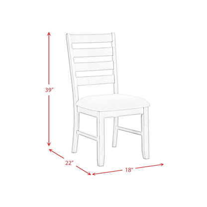 Elements International Farmington D - 9890 - 7 - SC Ladder Back Dining Side Chair - American Furniture of Slidell