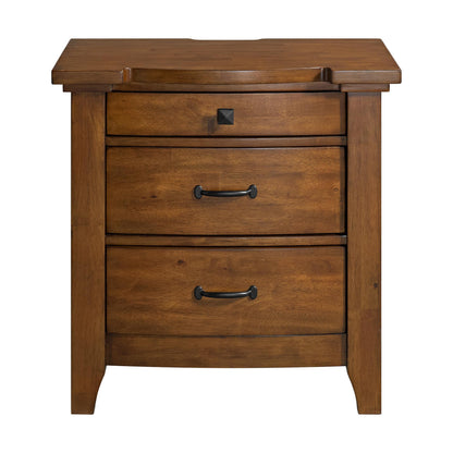 Elements International Gage B - 15580 - 5 - NS 3 - Drawer Nightstand - American Furniture of Slidell