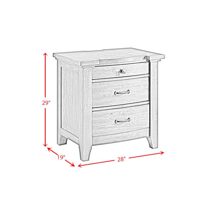 Elements International Gage B - 15580 - 5 - NS 3 - Drawer Nightstand - American Furniture of Slidell