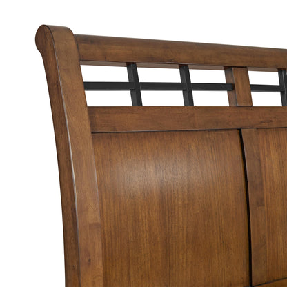 Elements International Gage B - 15580 - 5 - QSB Queen Sleigh Storage Bed - American Furniture of Slidell
