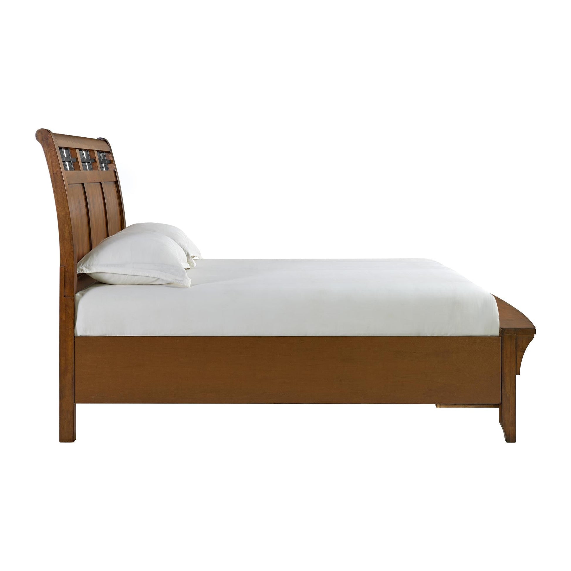 Elements International Gage B - 15580 - 5 - QSB Queen Sleigh Storage Bed - American Furniture of Slidell