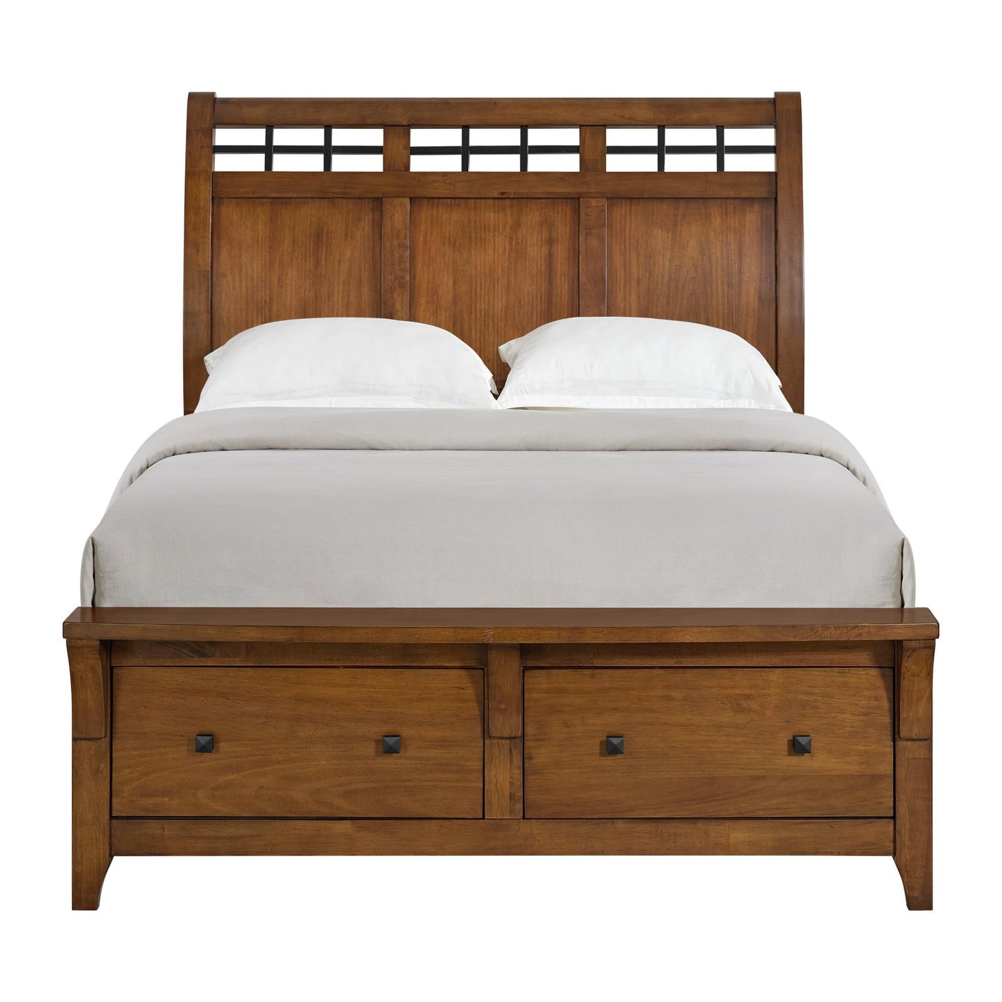 Elements International Gage B - 15580 - 5 - QSB Queen Sleigh Storage Bed - American Furniture of Slidell
