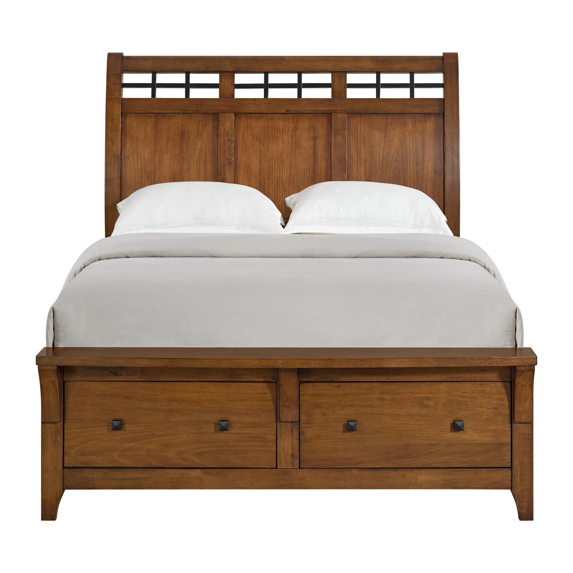 Elements International Gage B - 15580 - 5 - QSB Queen Sleigh Storage Bed - American Furniture of Slidell