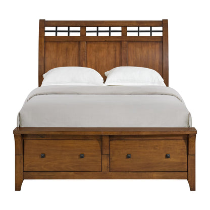 Elements International Gage B - 15580 - 5 - QSB Queen Sleigh Storage Bed - American Furniture of Slidell