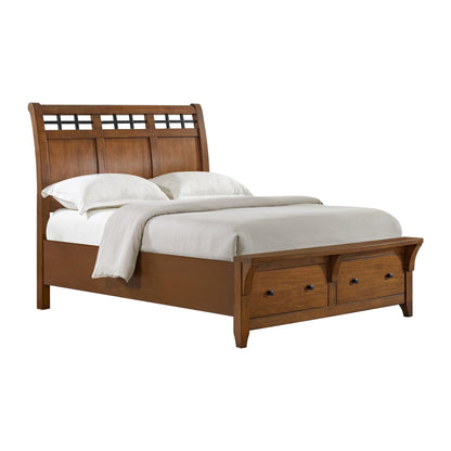 Elements International Gage B - 15580 - 5 - QSB Queen Sleigh Storage Bed - American Furniture of Slidell