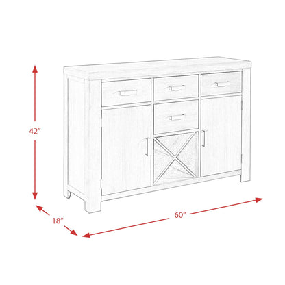 Elements International Grady DGD100SV Server - American Furniture of Slidell