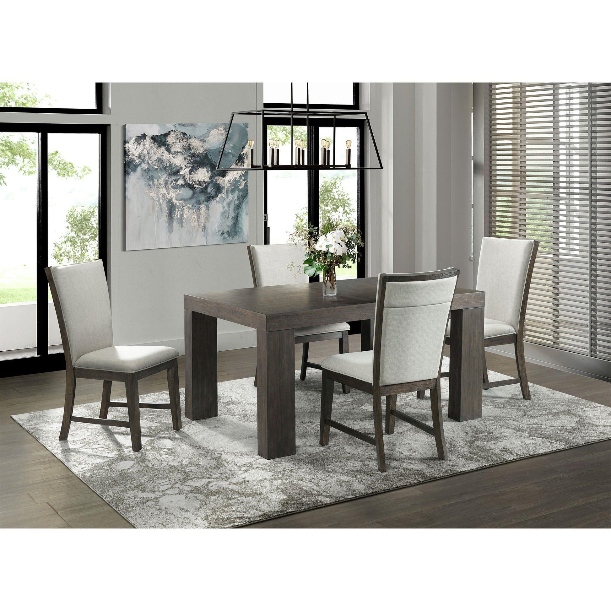Elements International Grady DGD218DTB Rectangle Dining Table - American Furniture of Slidell