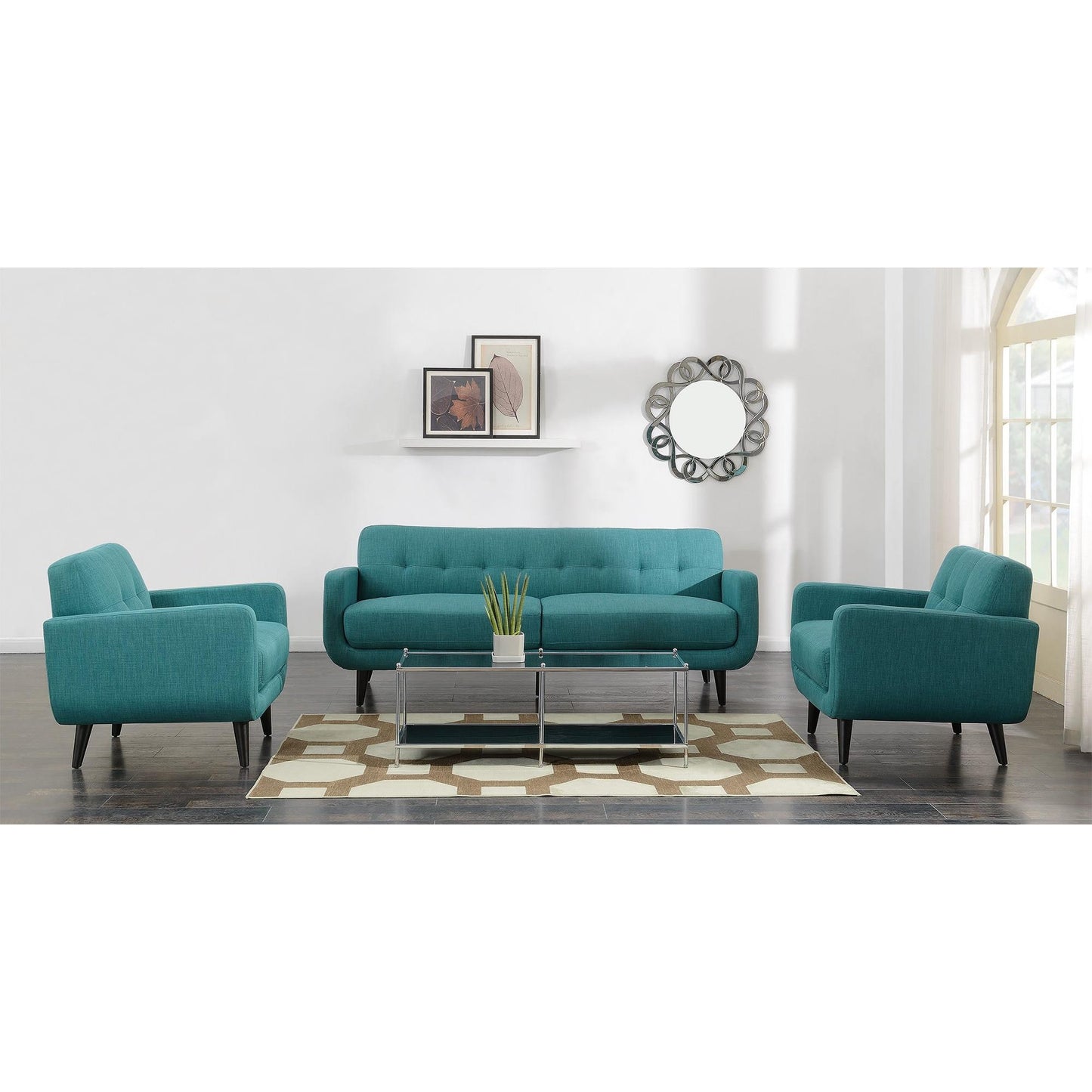 Elements International Hadley UHD087100 Chair - Heirloom Teal - American Furniture of Slidell