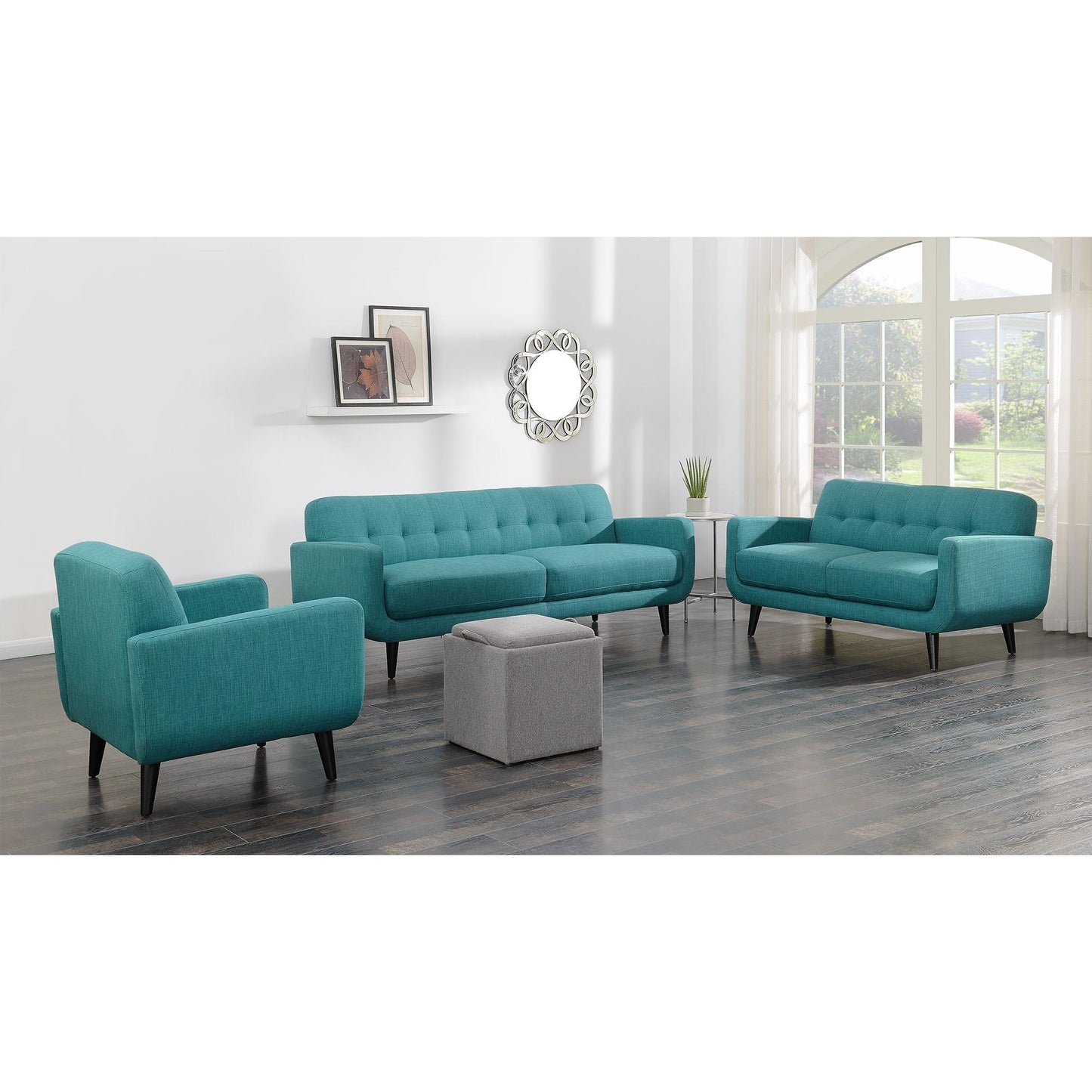 Elements International Hadley UHD087100 Chair - Heirloom Teal - American Furniture of Slidell