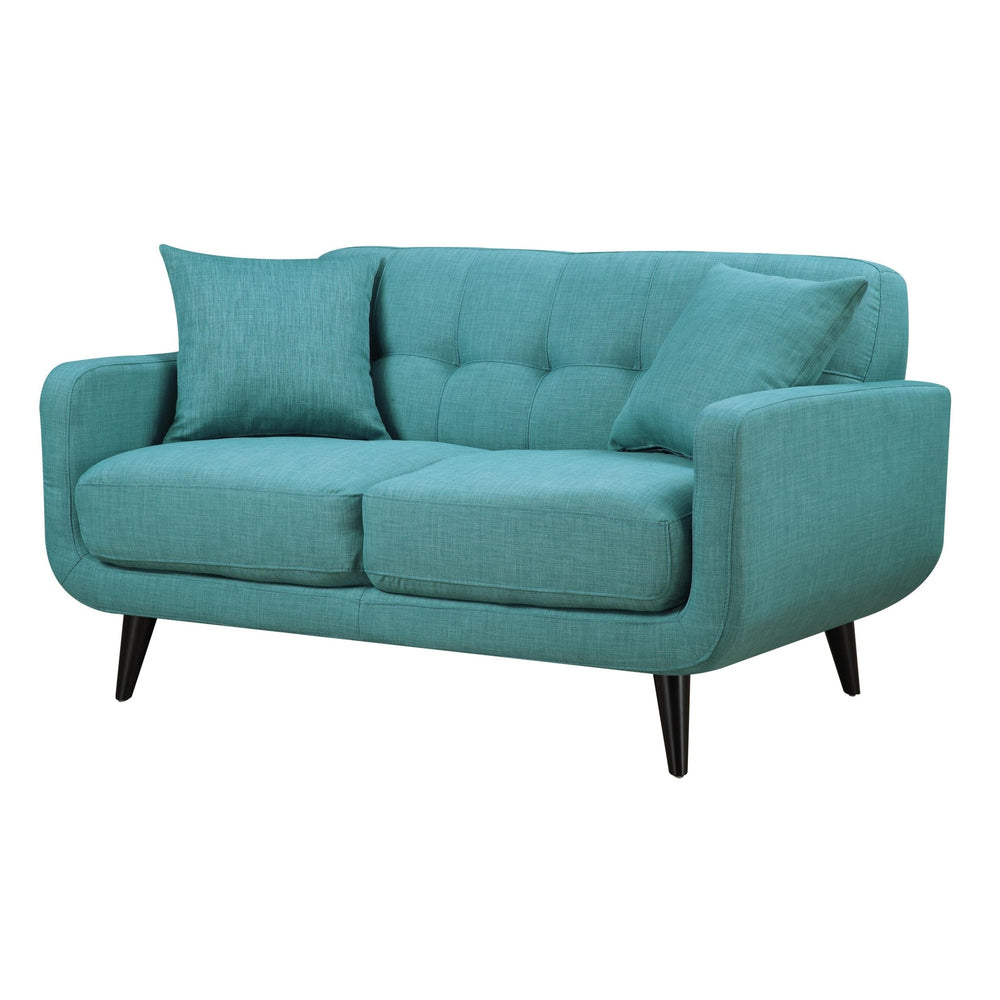 Elements International Hadley UHD087200NP Loveseat - Heirloom Teal - American Furniture of Slidell