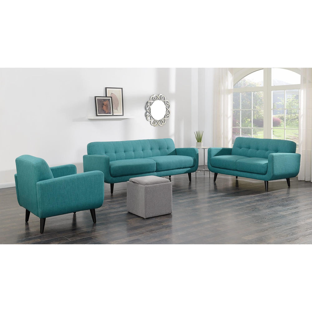 Elements International Hadley UHD087300NP Sofa - Heirloom Teal - American Furniture of Slidell