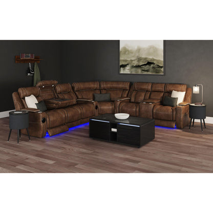 Elements International Halo T - 18400 - 8 - RETS Round Smart End Table - American Furniture of Slidell