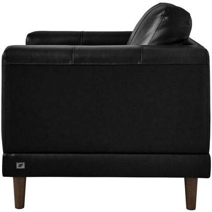 Elements International Hampton Chair in Fiero Black - American Furniture of Slidell