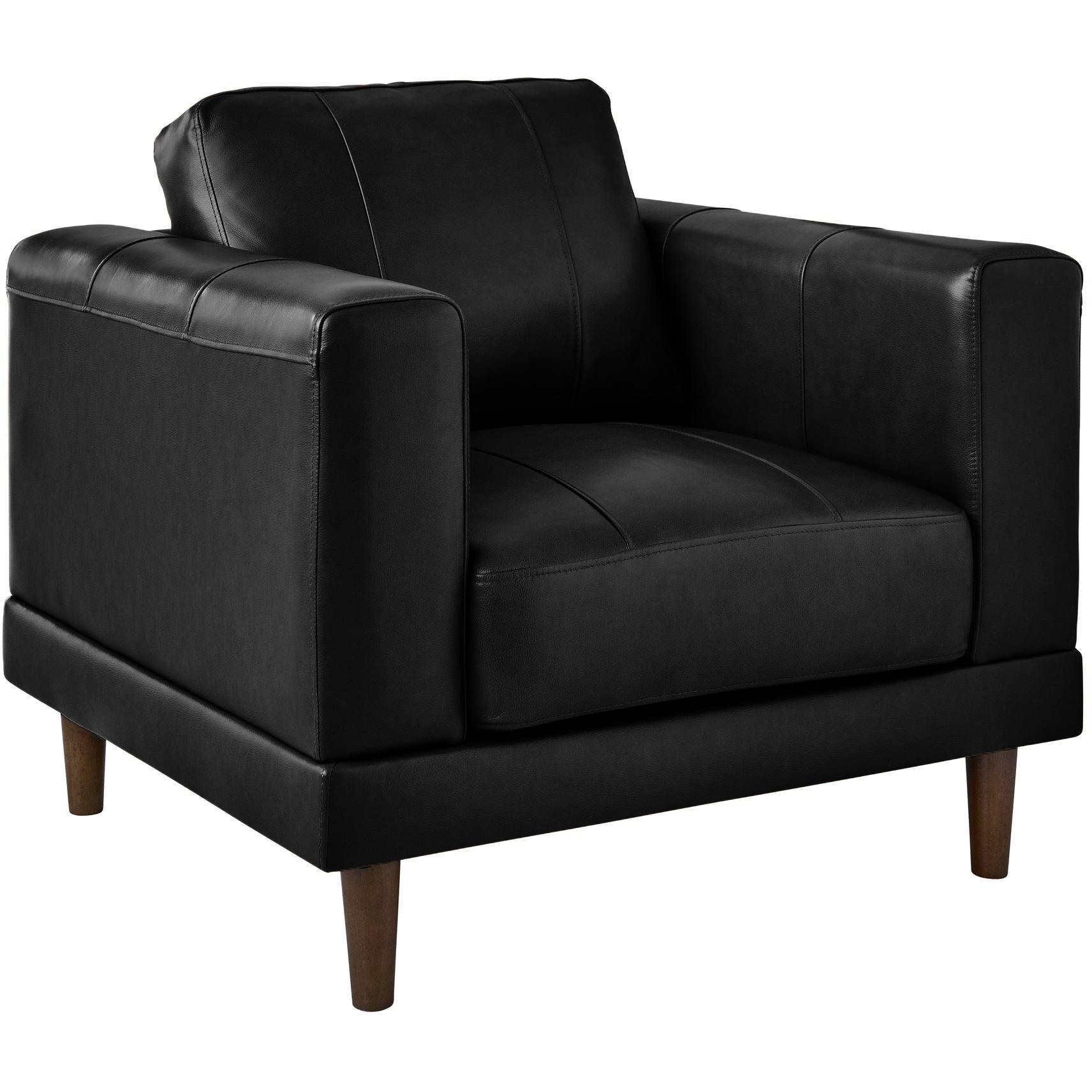Elements International Hampton Chair in Fiero Black - American Furniture of Slidell