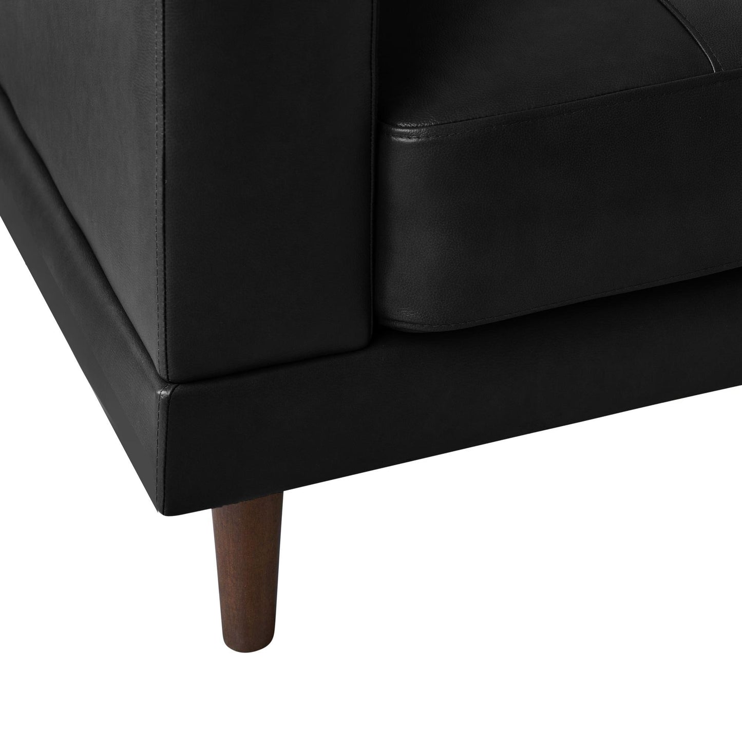 Elements International Hampton Loveseat in Fiero Black - American Furniture of Slidell