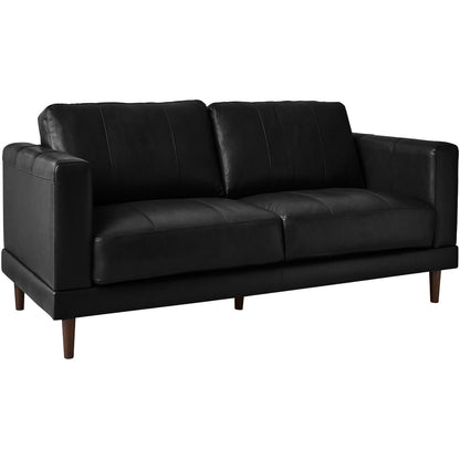 Elements International Hampton Loveseat in Fiero Black - American Furniture of Slidell