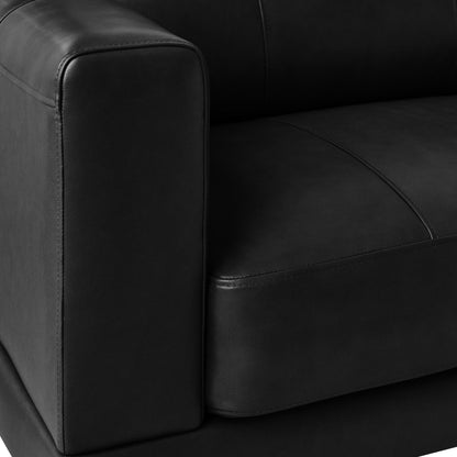 Elements International Hampton Sofa in Fiero Black - American Furniture of Slidell