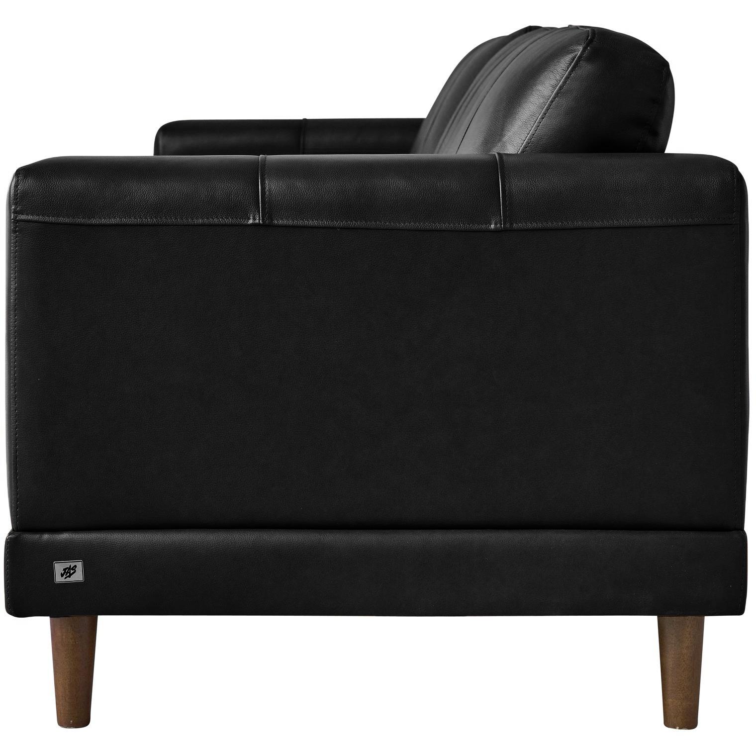 Elements International Hampton Sofa in Fiero Black - American Furniture of Slidell