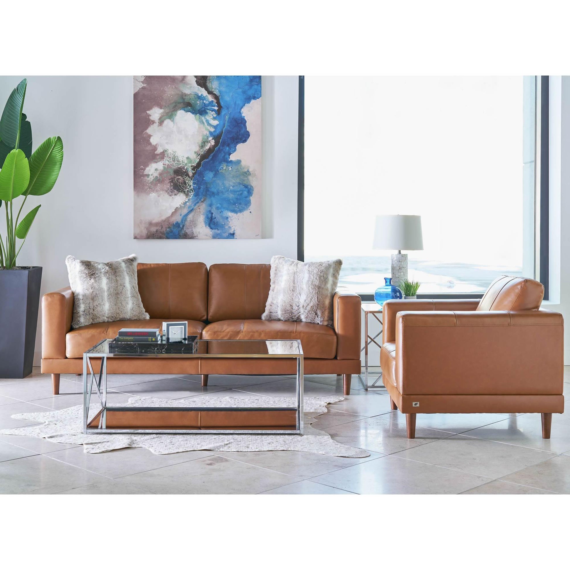 Elements International Hampton Sofa in Fiero Fiero Tan - American Furniture of Slidell