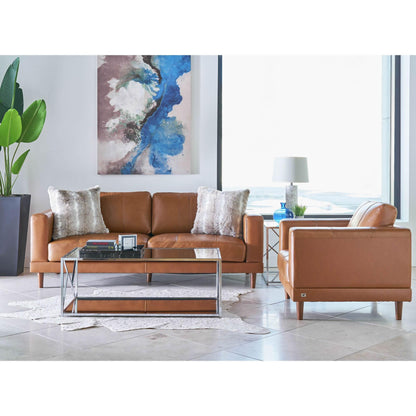Elements International Hampton Sofa in Fiero Fiero Tan - American Furniture of Slidell