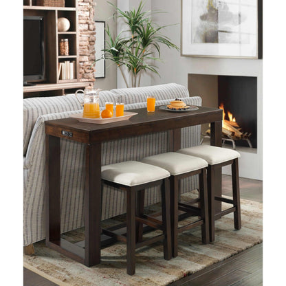 Elements International Hardy 4 pc Pub Height Dinette THY100BTSP - American Furniture of Slidell
