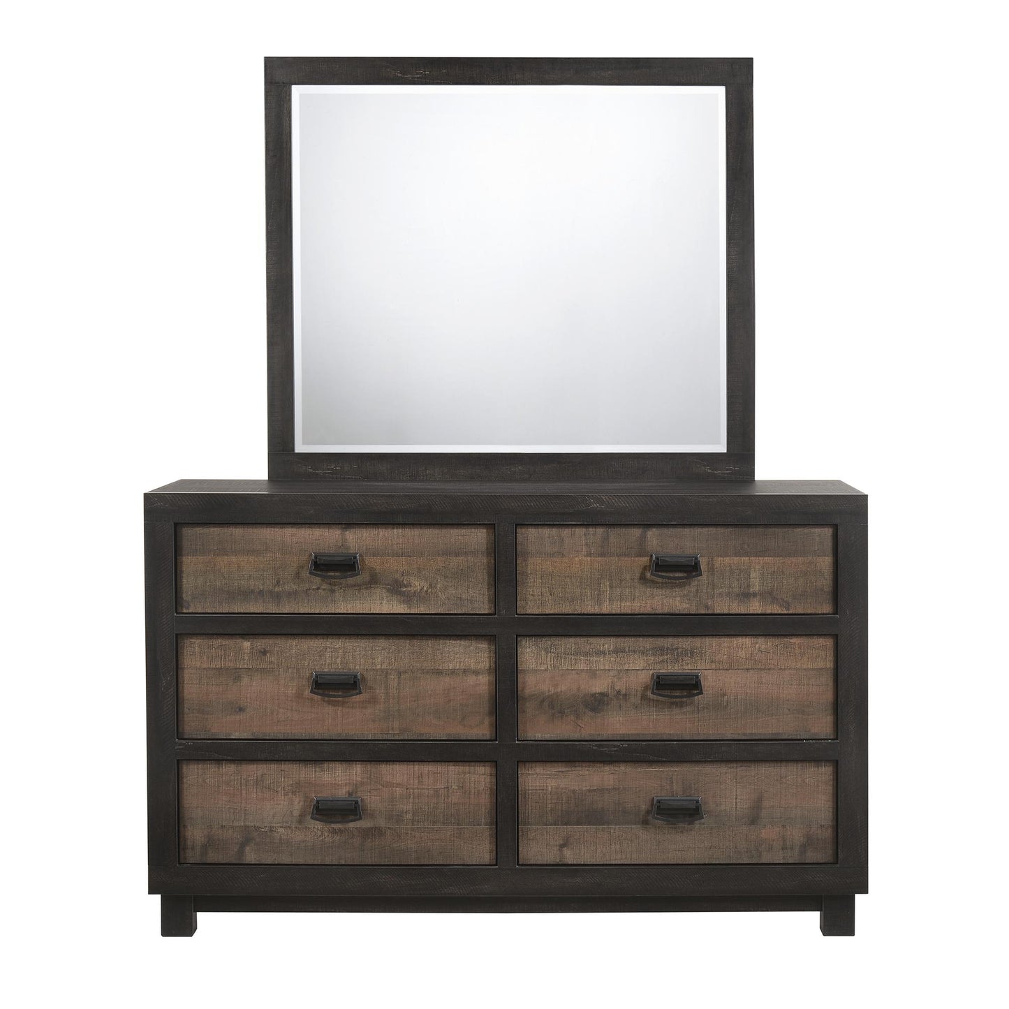 Elements International Harlington HG100DRMR Dresser w/ Mirror Set - American Furniture of Slidell