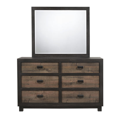 Elements International Harlington HG100DRMR Dresser w/ Mirror Set - American Furniture of Slidell
