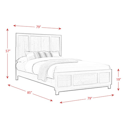 Elements International Harlington HG100KB King Panel Bed - American Furniture of Slidell