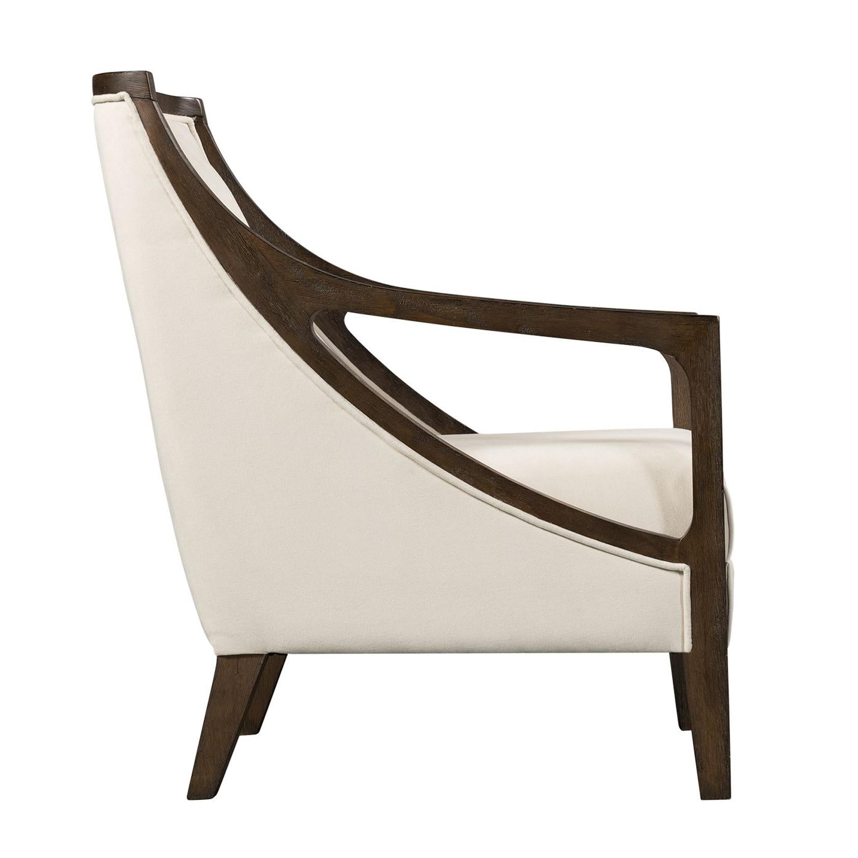 Elements International Hopkins UHK525101E Accent Chair - Natural/Espresso - American Furniture of Slidell