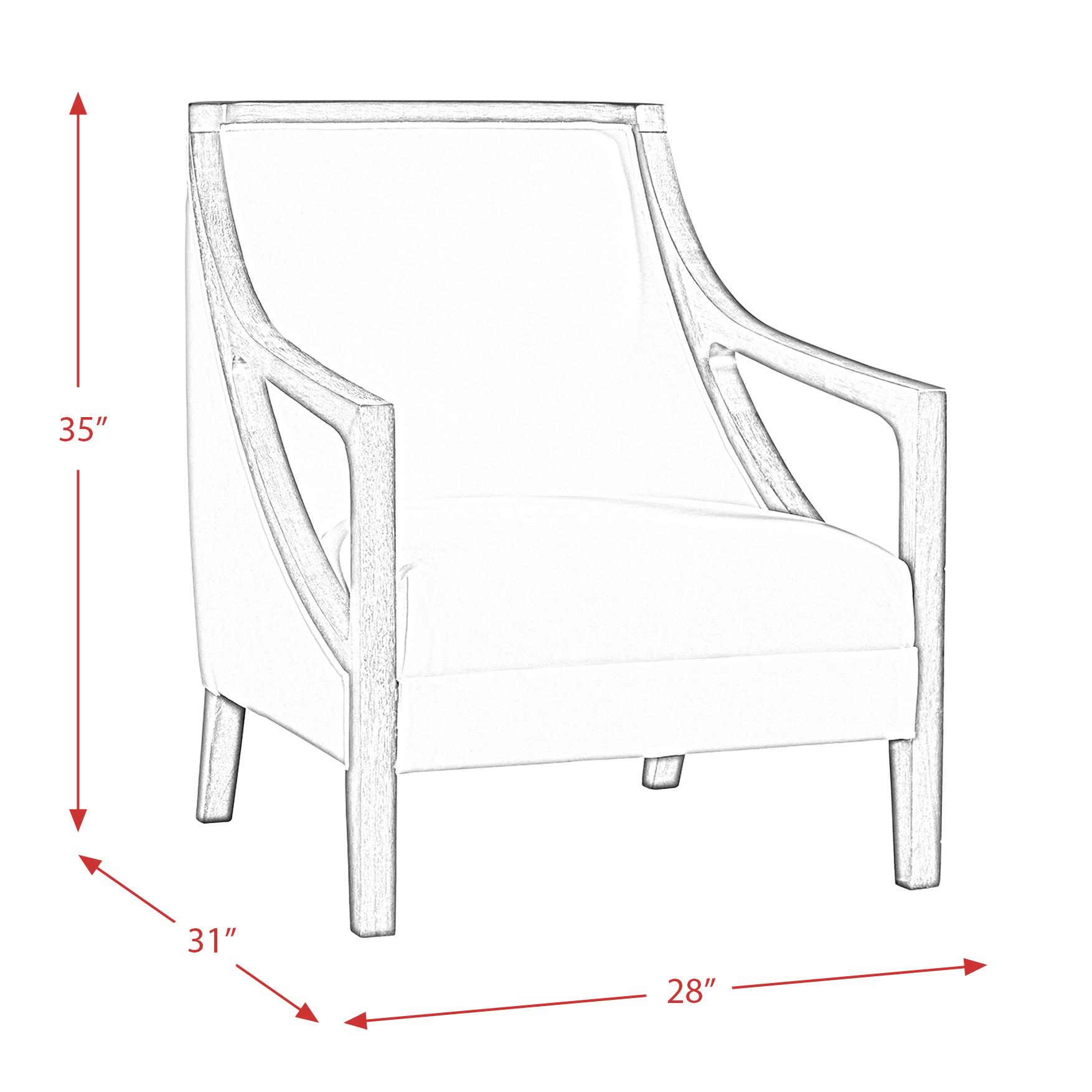 Elements International Hopkins UHK525101E Accent Chair - Natural/Espresso - American Furniture of Slidell
