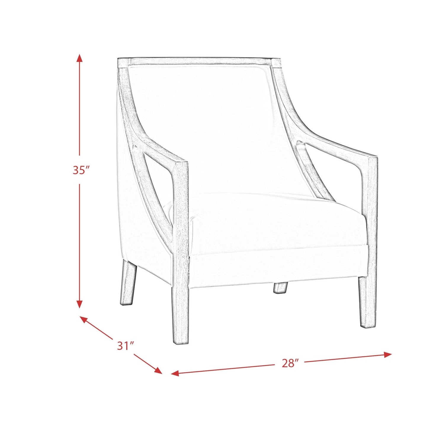 Elements International Hopkins UHK526101 Chair - American Furniture of Slidell