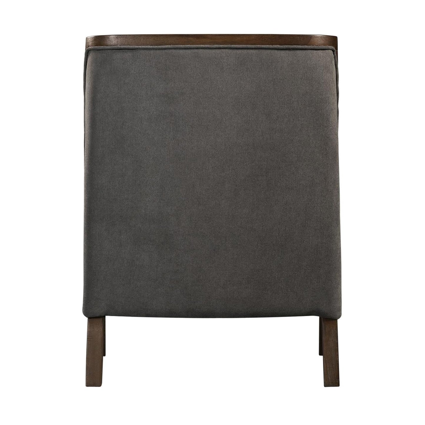 Elements International Hopkins UHK526101E Accent Chair - Charcoal/Espresso - American Furniture of Slidell