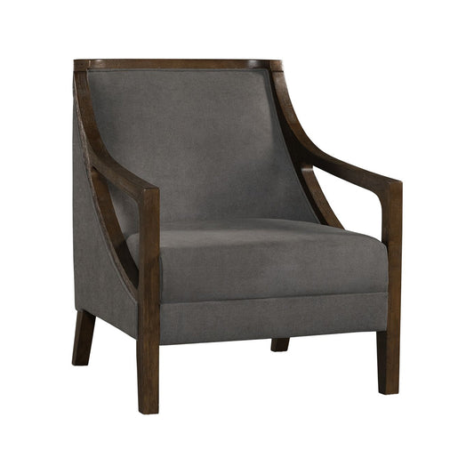 Elements International Hopkins UHK526101E Accent Chair - Charcoal/Espresso - American Furniture of Slidell