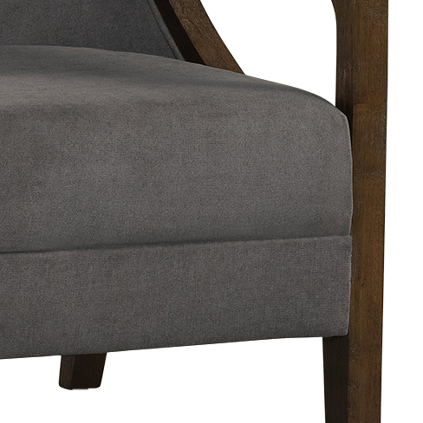 Elements International Hopkins UHK526101E Accent Chair - Charcoal/Espresso - American Furniture of Slidell