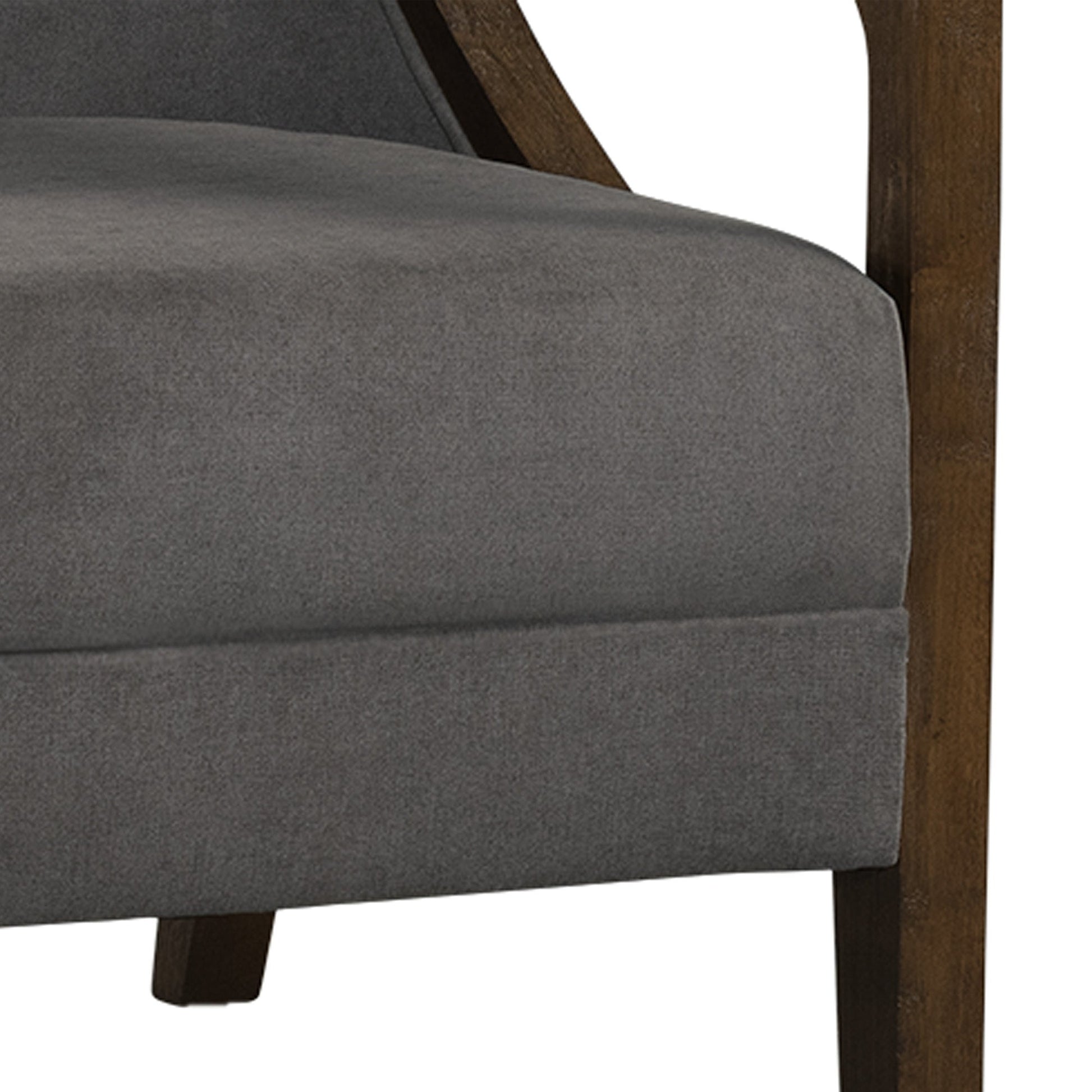 Elements International Hopkins UHK526101E Accent Chair - Charcoal/Espresso - American Furniture of Slidell