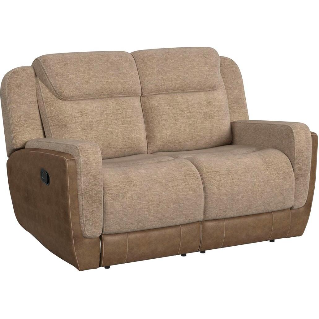 Elements International Hornet Reclining Loveseat - Rancho Beige - American Furniture of Slidell