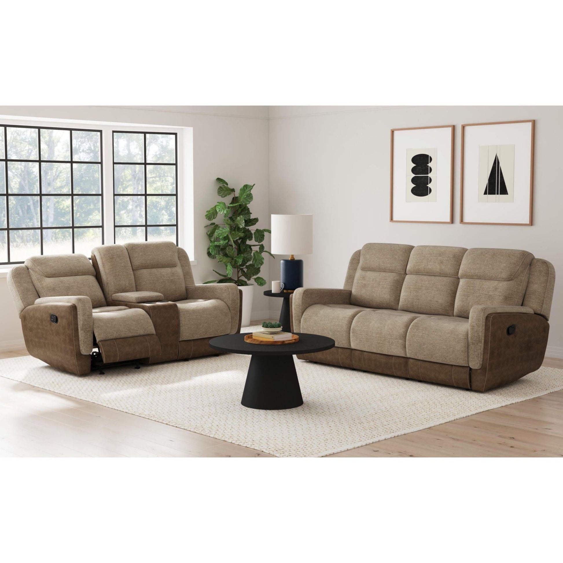 Elements International Hornet U - 11550 - 10530 - 287 Motion Glider Loveseat - American Furniture of Slidell