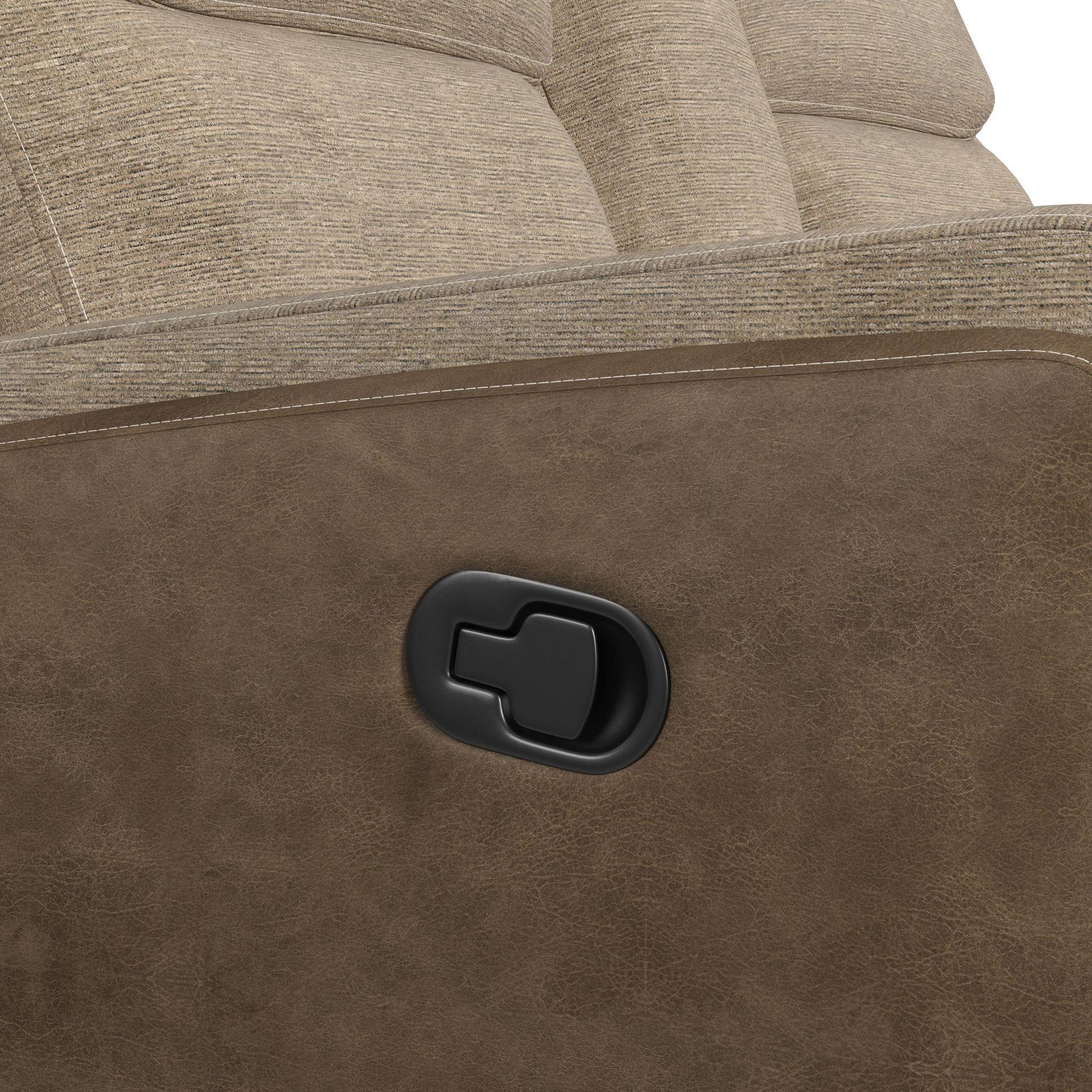 Elements International Hornet U - 11550 - 10530 - 287 Motion Glider Loveseat - American Furniture of Slidell