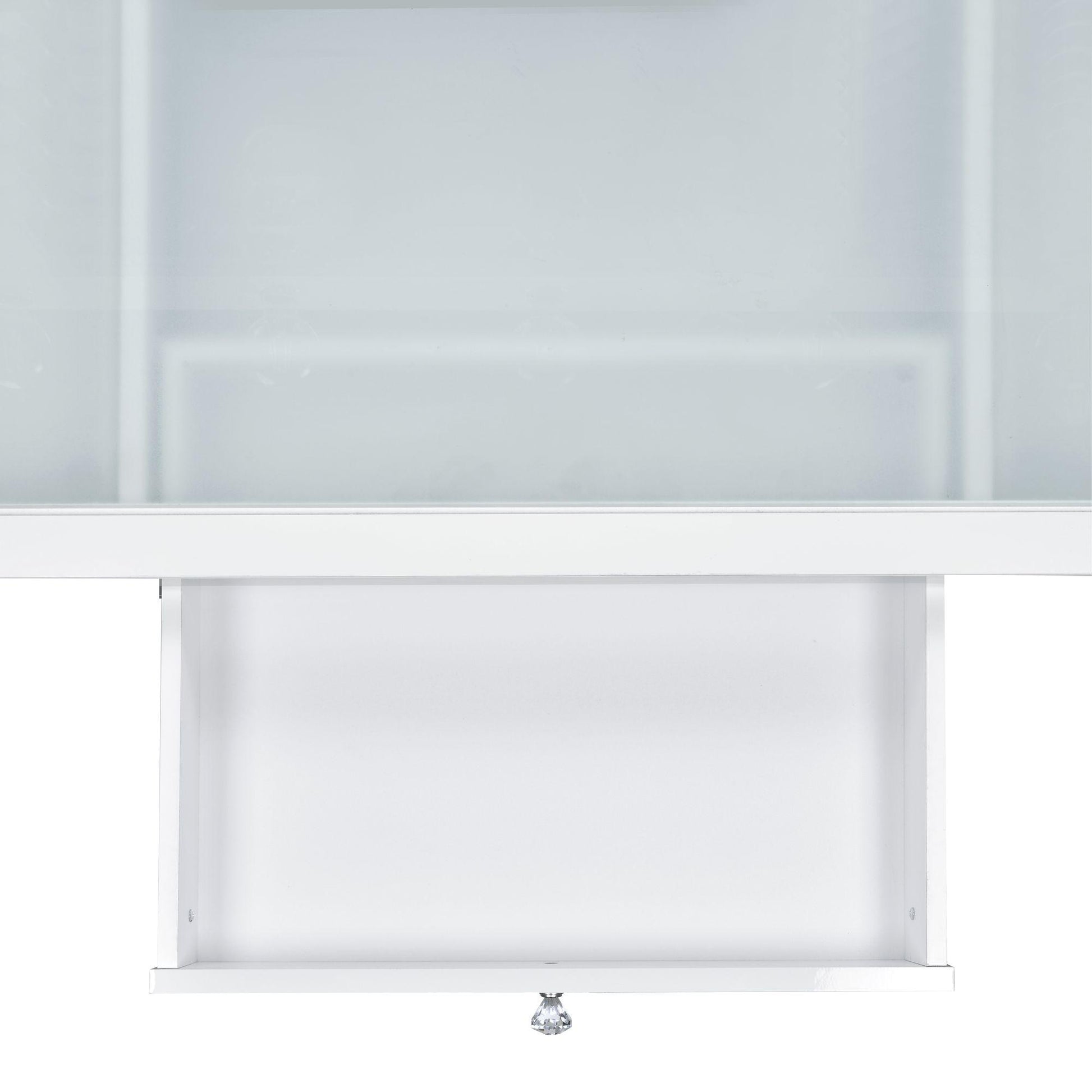 Elements International Jacey Complete Vanity with Lightbulbs - American Furniture of Slidell