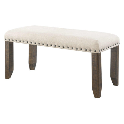Elements International Jax Bench DJX100BN - American Furniture of Slidell