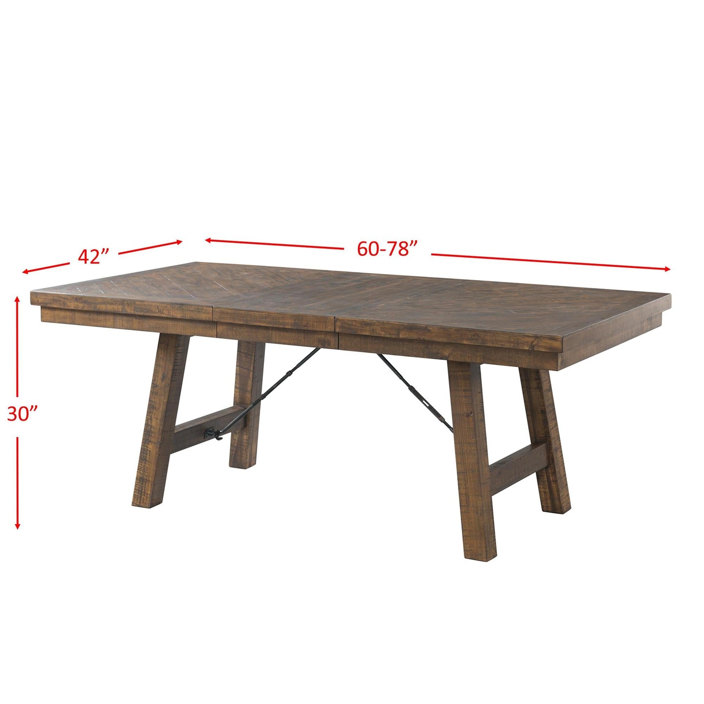 Elements International Jax DJX100DTB Dining Table - American Furniture of Slidell