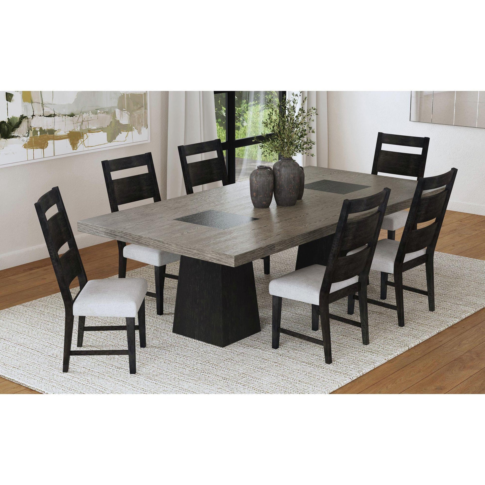 Elements International Jemma D - 7570 - 5 - SC3 Wood Back Dining Side Chair - American Furniture of Slidell