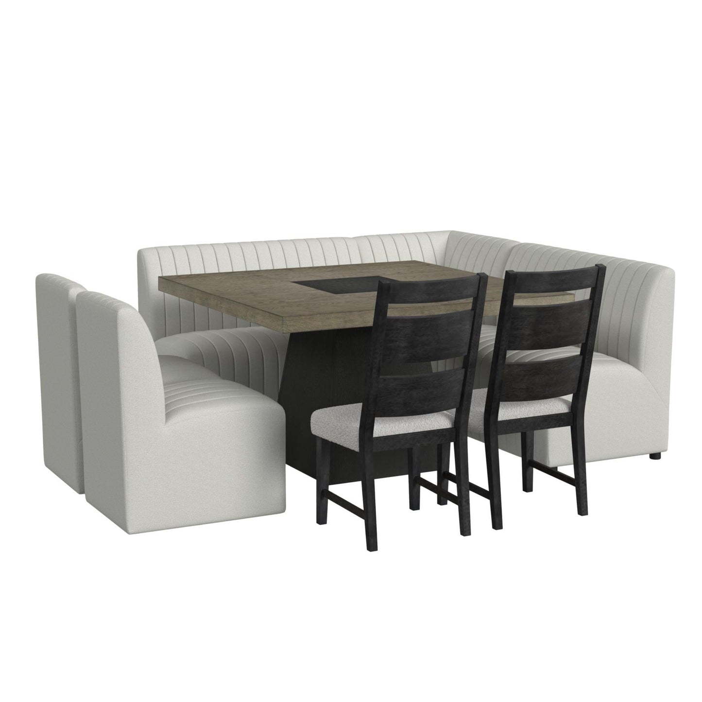 Elements International Jemma D - 7570 - 6 - BN Upholstered Bench - American Furniture of Slidell