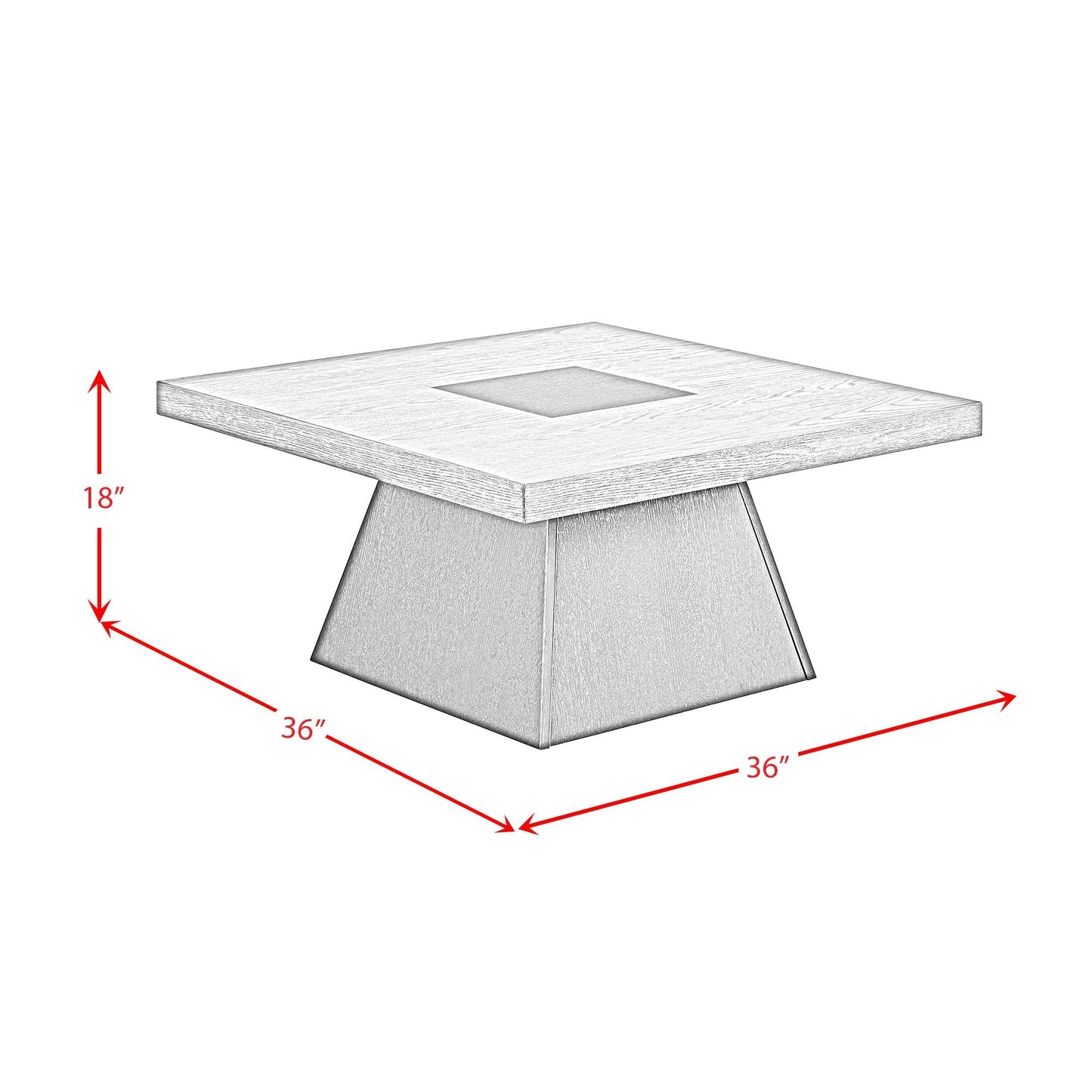 Elements International Jemma T - 7570 - 5 - CT Coffee Table - American Furniture of Slidell