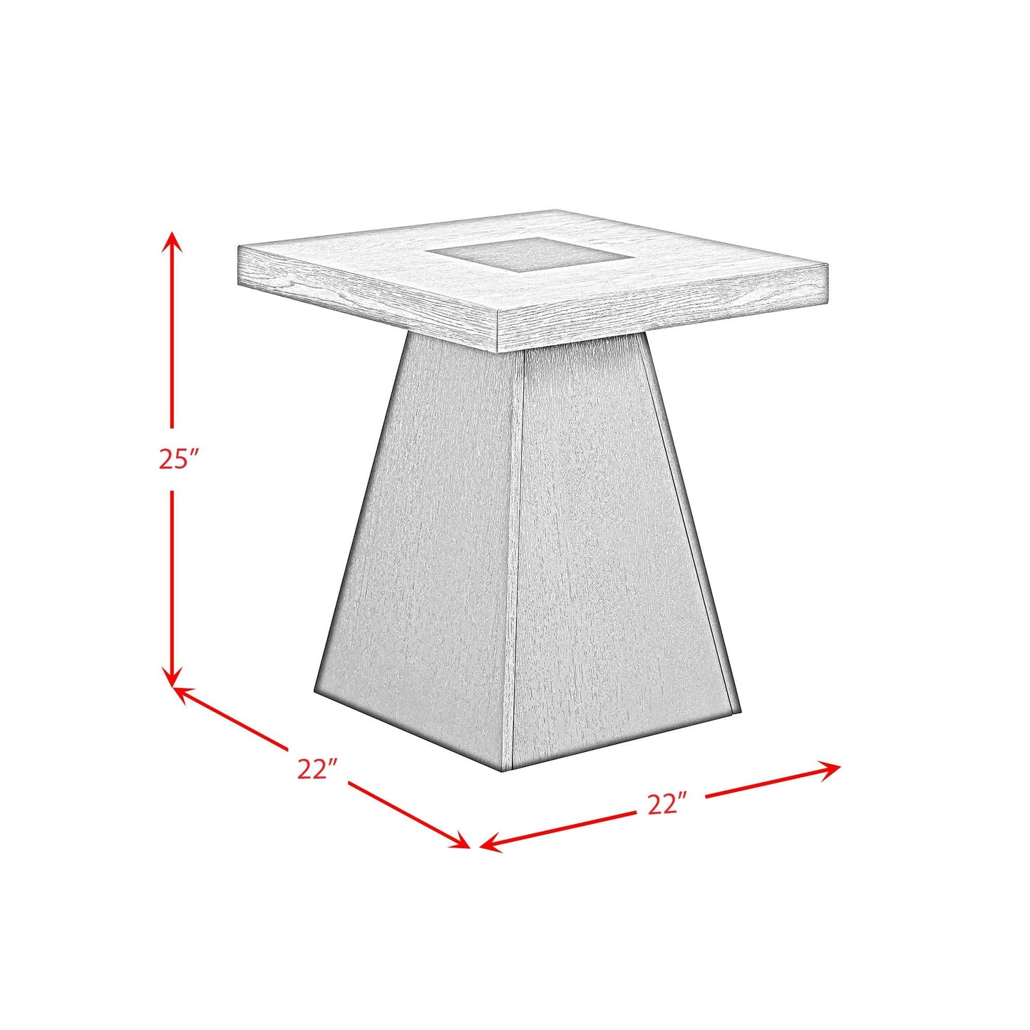 Elements International Jemma T - 7570 - 5 - ET End Table - American Furniture of Slidell